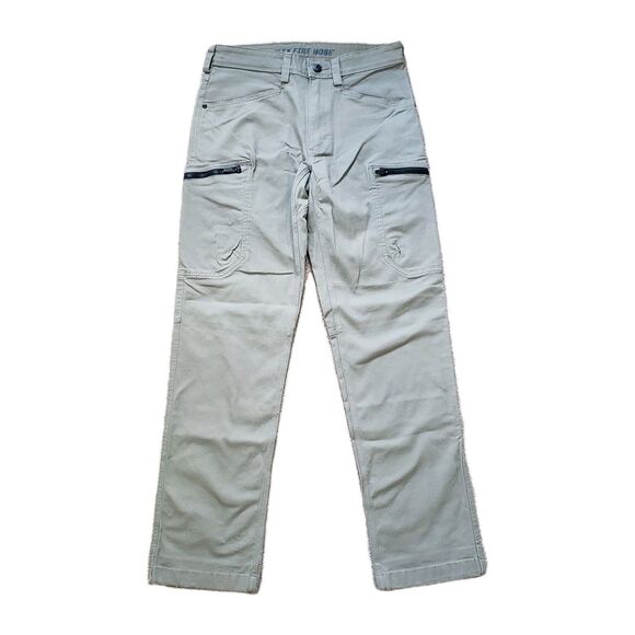 Duluth Trading Co Flex Fire Hose Size 30x32 Mens Standard Fit Beige Cargo Pants - Picture 1 of 10